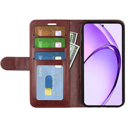 For Oppo A3 Pro (Global) 5G / A3 Pro (India) 5G / K12x 5G (India) / A80 5G Case Crazy Horse Texture Leather Stand Wallet Phone Cover