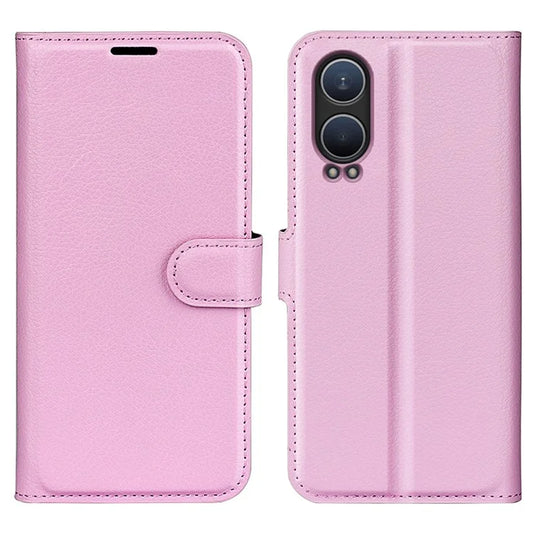 For OnePlus Nord CE4 Lite 5G / Oppo K12x 5G (China) Phone Case Litchi Texture Shockproof Leather Wallet Cover