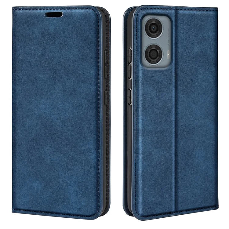 For Motorola Moto G24 Power Protective Case Skin-Touch Leather Wallet Phone Cover