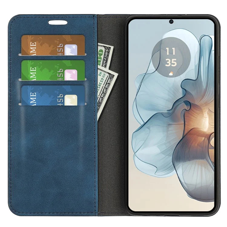For Motorola Moto G24 Power Protective Case Skin-Touch Leather Wallet Phone Cover