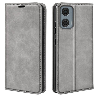 For Motorola Moto G24 Power Protective Case Skin-Touch Leather Wallet Phone Cover