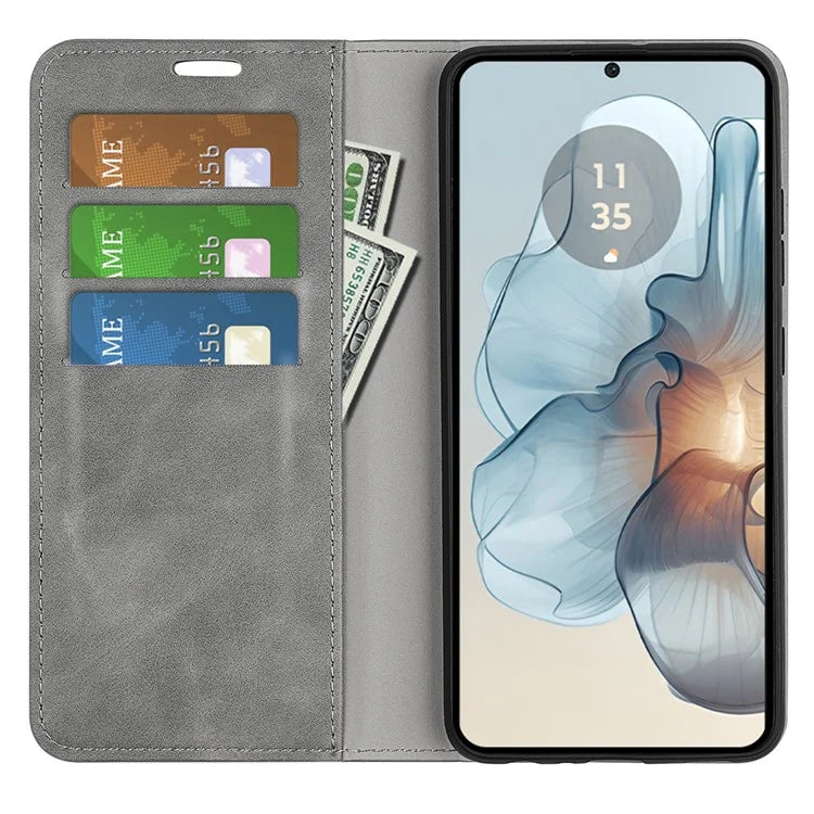 For Motorola Moto G24 Power Protective Case Skin-Touch Leather Wallet Phone Cover
