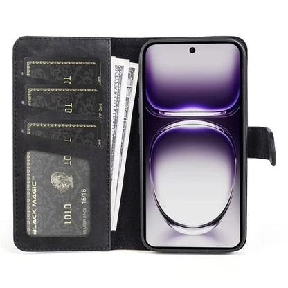 For Oppo Reno12 Pro 5G (Global) Wallet Phone Case Splicing Color Leather Flip Cover