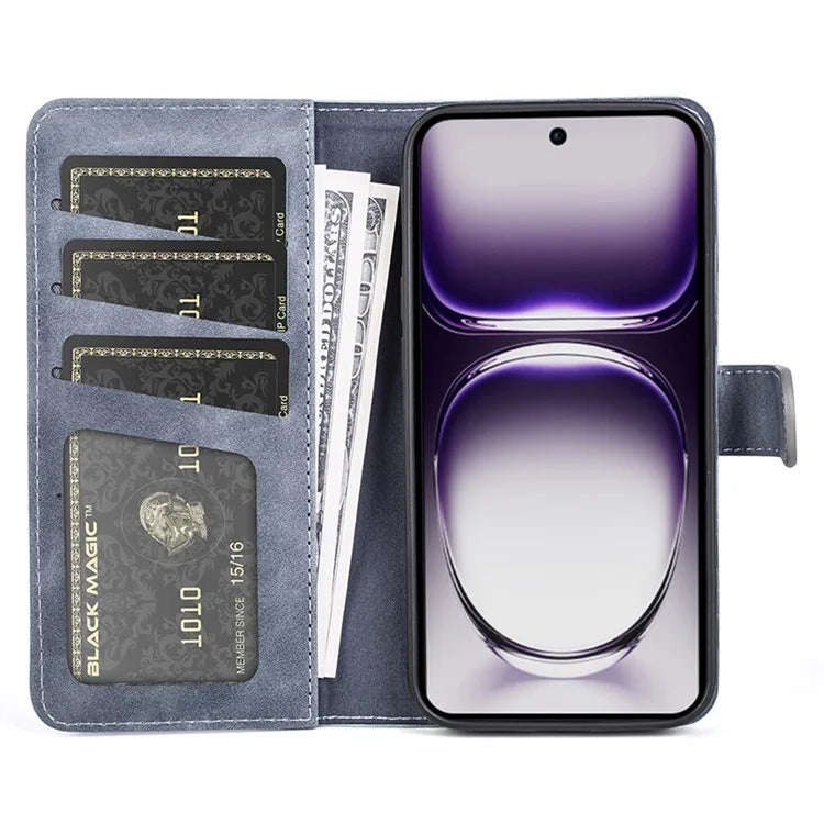For Oppo Reno12 Pro 5G (Global) Wallet Phone Case Splicing Color Leather Flip Cover