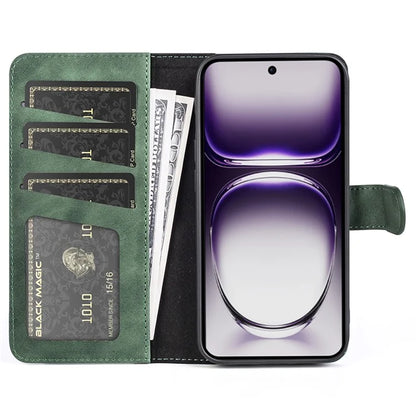 For Oppo Reno12 Pro 5G (Global) Wallet Phone Case Splicing Color Leather Flip Cover