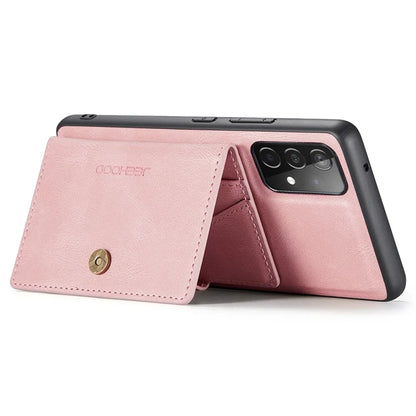 JEEHOOD J01 For Samsung Galaxy A33 5G Case Magnetic Detachabl Leather Back Cover Card Holder Pocket