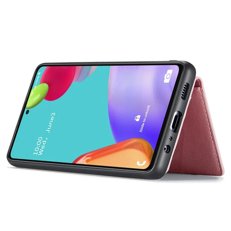 JEEHOOD J01 For Samsung Galaxy A33 5G Case Magnetic Detachabl Leather Back Cover Card Holder Pocket