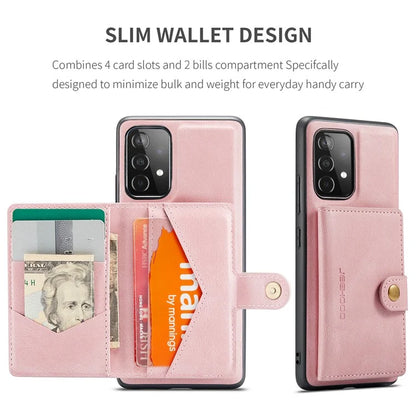 JEEHOOD J01 For Samsung Galaxy A33 5G Case Magnetic Detachabl Leather Back Cover Card Holder Pocket
