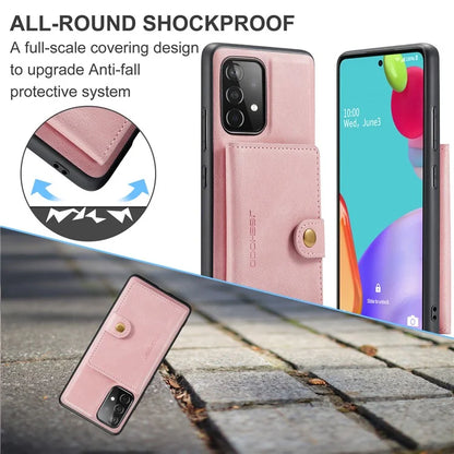 JEEHOOD J01 For Samsung Galaxy A33 5G Case Magnetic Detachabl Leather Back Cover Card Holder Pocket