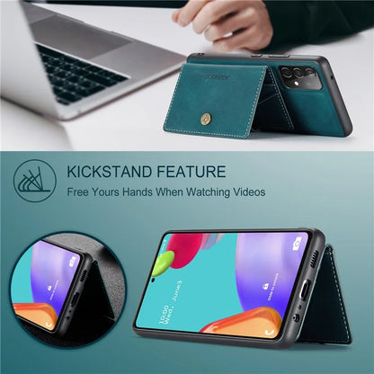 JEEHOOD J01 For Samsung Galaxy A33 5G Case Magnetic Detachabl Leather Back Cover Card Holder Pocket