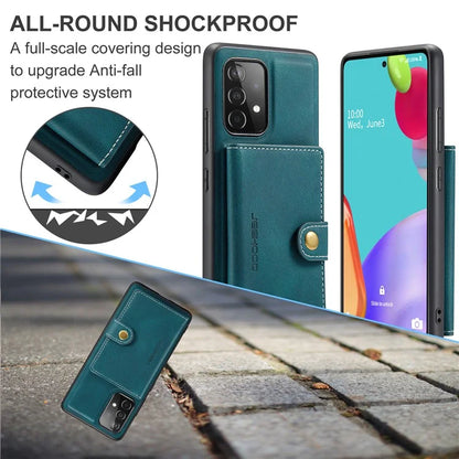JEEHOOD J01 For Samsung Galaxy A33 5G Case Magnetic Detachabl Leather Back Cover Card Holder Pocket