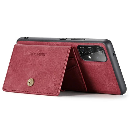JEEHOOD J01 For Samsung Galaxy A33 5G Case Magnetic Detachabl Leather Back Cover Card Holder Pocket