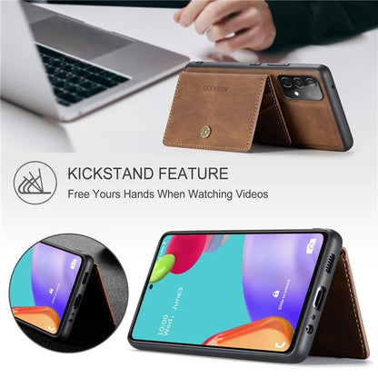 JEEHOOD J01 For Samsung Galaxy A33 5G Case Magnetic Detachabl Leather Back Cover Card Holder Pocket