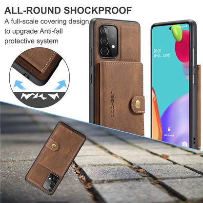 JEEHOOD J01 For Samsung Galaxy A33 5G Case Magnetic Detachabl Leather Back Cover Card Holder Pocket
