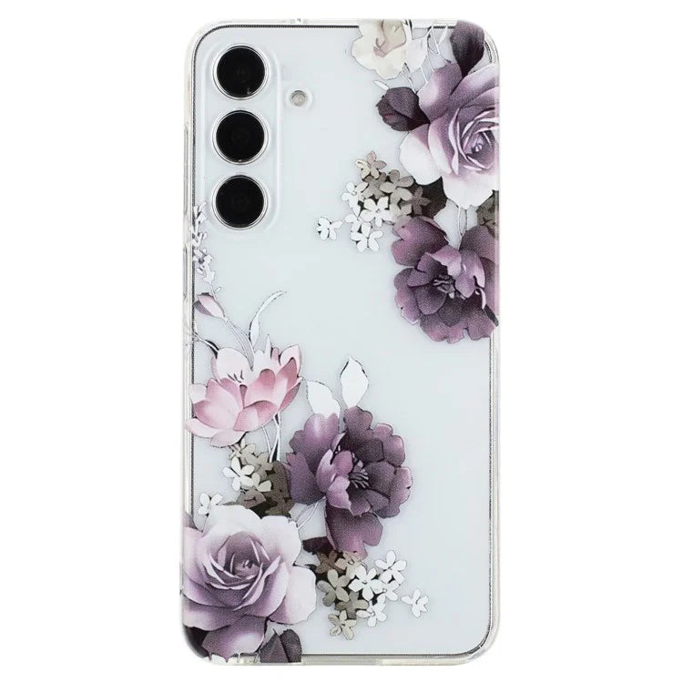For Samsung Galaxy S24 FE Case Pattern Printing TPU Phone Cover Clear Edge