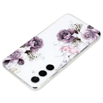 For Samsung Galaxy S24 FE Case Pattern Printing TPU Phone Cover Clear Edge