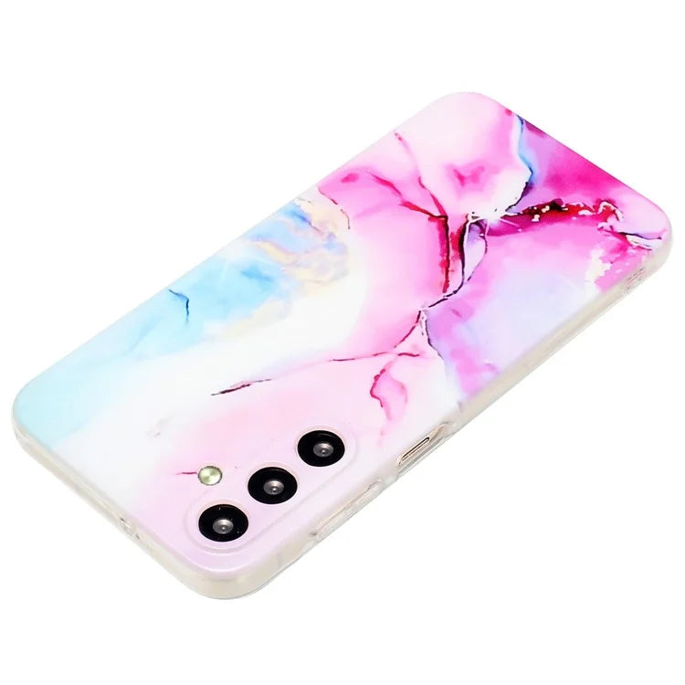 For Samsung Galaxy S24 FE Case Flexible TPU Marble Pattern Phone Cover