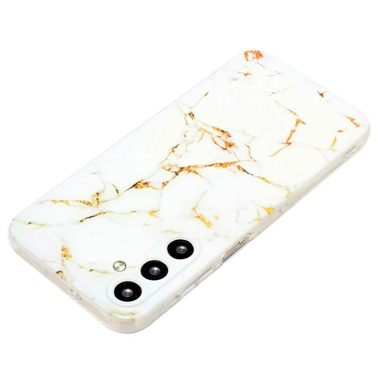 For Samsung Galaxy S24 FE Case Flexible TPU Marble Pattern Phone Cover