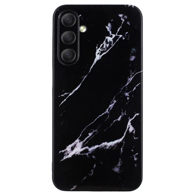 For Samsung Galaxy S24 FE Case Flexible TPU Marble Pattern Phone Cover