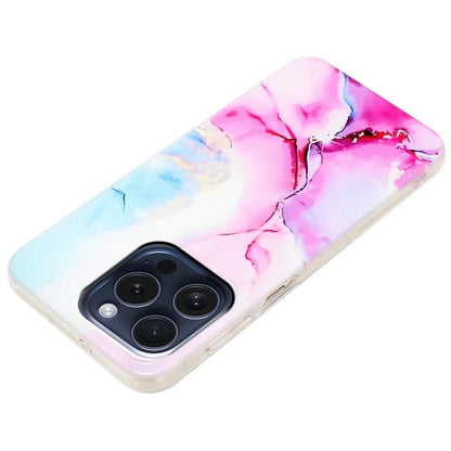 For iPhone 16 Pro Max TPU Case Marble Pattern Printing Mobile Phone Back Cover