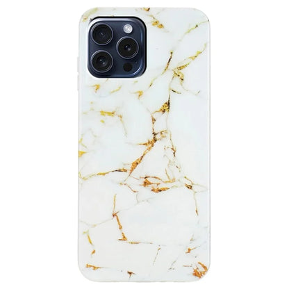 For iPhone 16 Pro Case Soft TPU Phone Cover Marble Pattern Printing