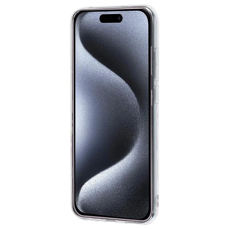For iPhone 16 Pro Case Soft TPU Phone Cover Marble Pattern Printing