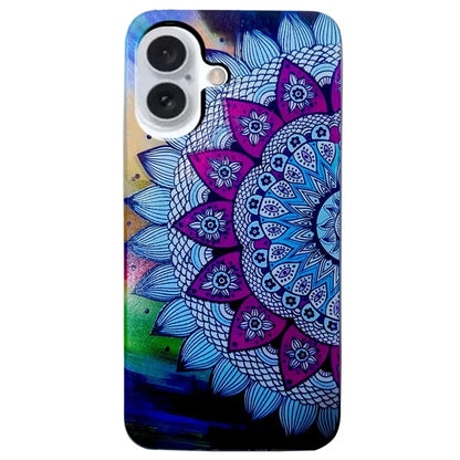 For iPhone 16 Plus Case Pattern Printing Anti-Scratch TPU Soft Phone Cover