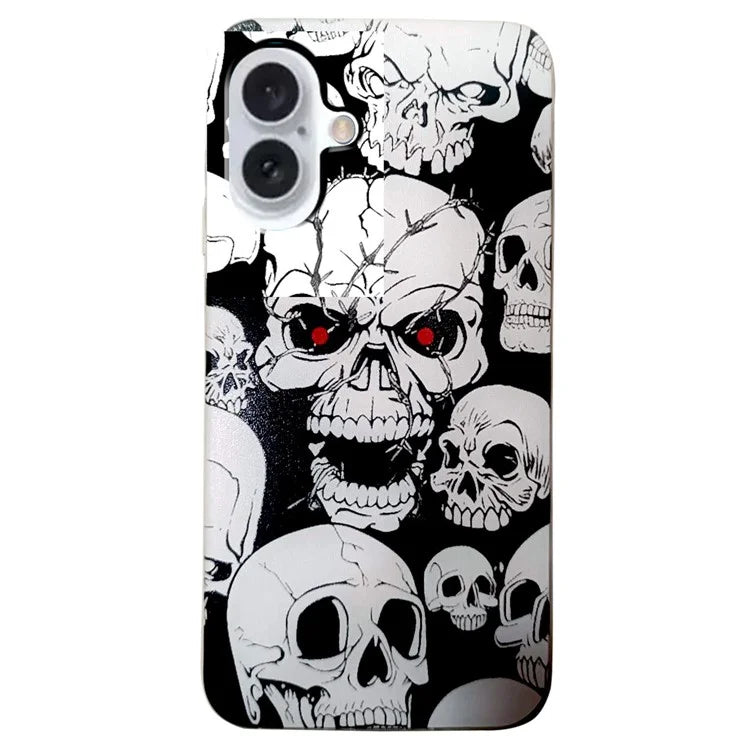 For iPhone 16 Plus Case Pattern Printing Anti-Scratch TPU Soft Phone Cover