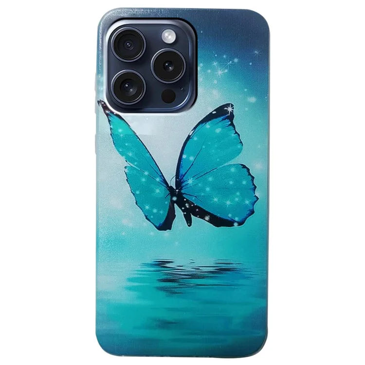 For iPhone 16 Pro Case Pattern Printing TPU Protective Phone Cover