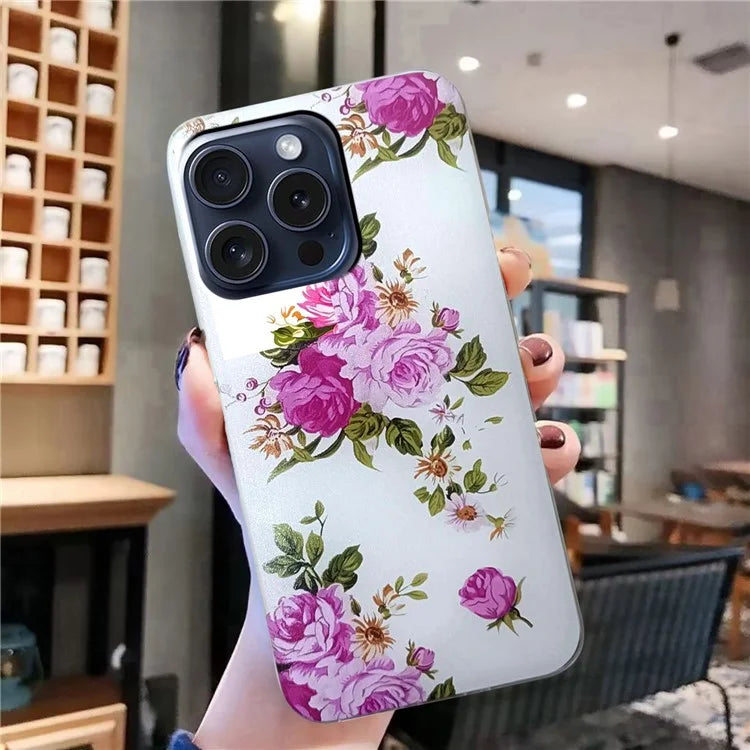 For iPhone 16 Pro Case Pattern Printing TPU Protective Phone Cover