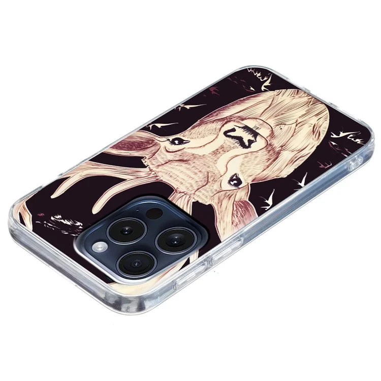 For iPhone 16 Pro Case Pattern Printing TPU Protective Phone Cover