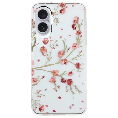 For iPhone 16 Plus Case Soft TPU Phone Back Cover Pattern Printing