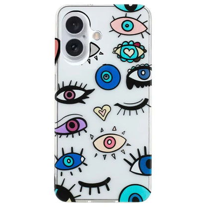 For iPhone 16 Plus Case Soft TPU Phone Back Cover Pattern Printing