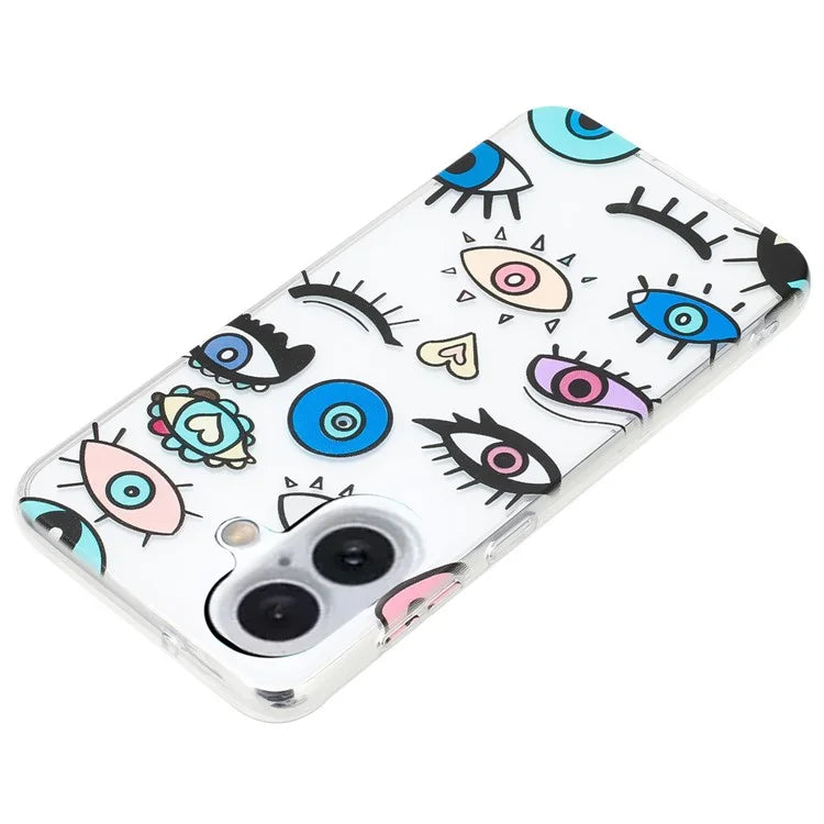 For iPhone 16 Plus Case Soft TPU Phone Back Cover Pattern Printing