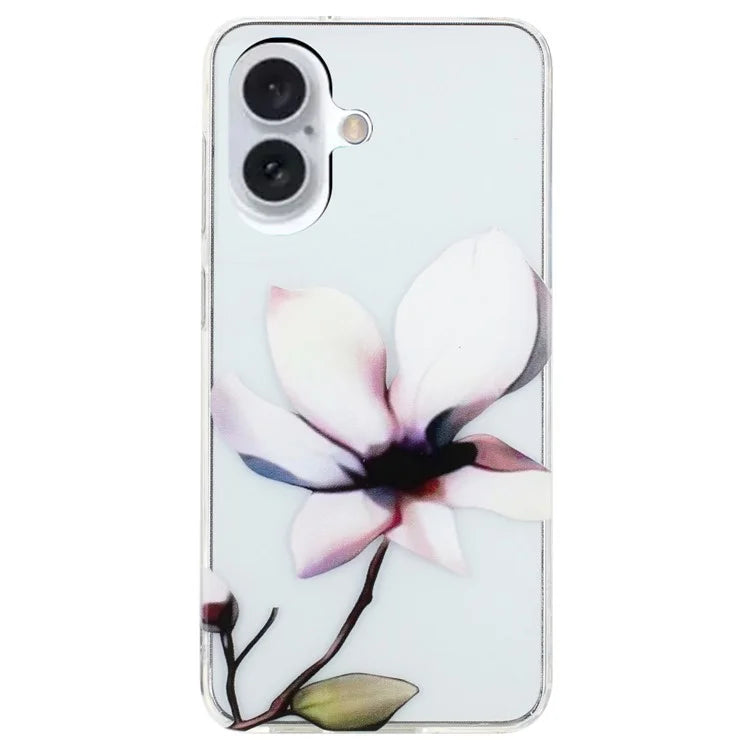 For iPhone 16 Plus Case Soft TPU Phone Back Cover Pattern Printing