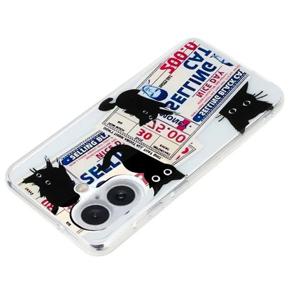 For iPhone 16 Plus Case Soft TPU Phone Back Cover Pattern Printing