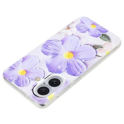 For iPhone 16 Plus Case Soft TPU Phone Back Cover Pattern Printing