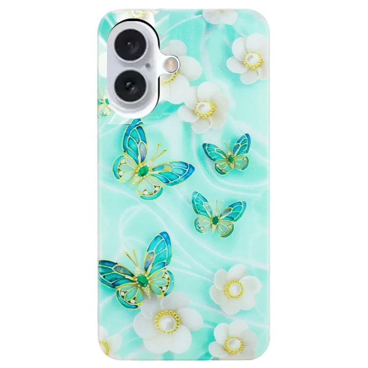 For iPhone 16 Plus Case Soft TPU Phone Back Cover Pattern Printing