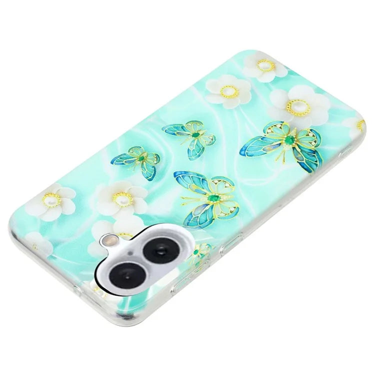 For iPhone 16 Plus Case Soft TPU Phone Back Cover Pattern Printing
