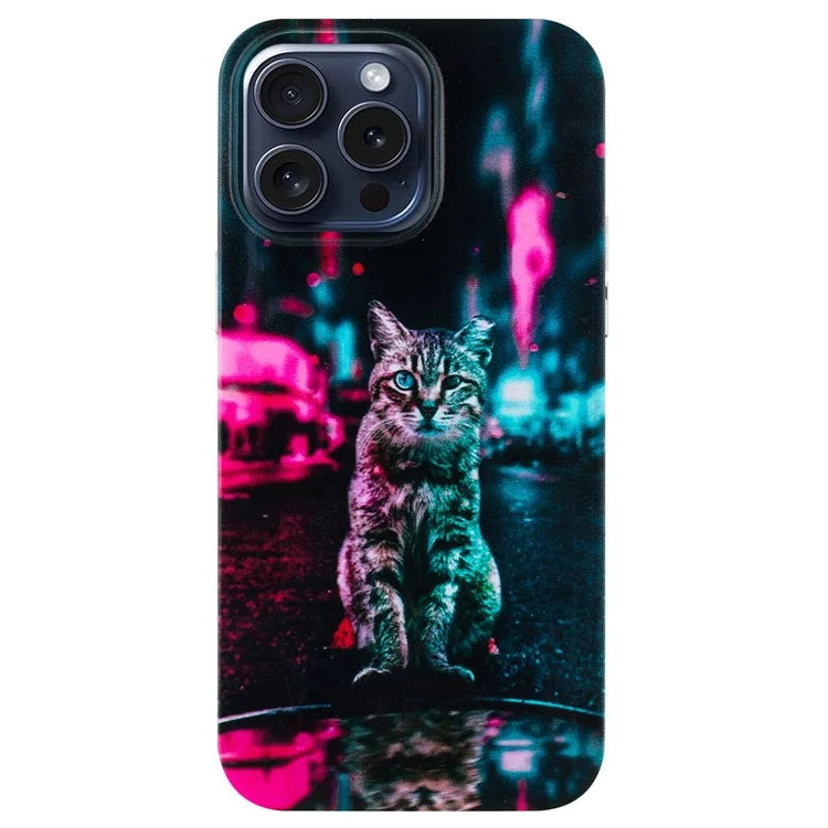 For iPhone 16 Pro Case Pattern Printing Anti-Scratch Slim TPU Phone Cover