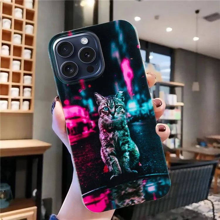 For iPhone 16 Pro Case Pattern Printing Anti-Scratch Slim TPU Phone Cover
