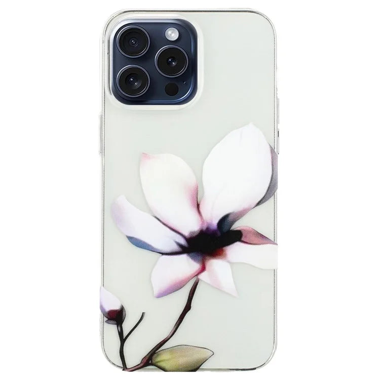 For iPhone 16 Pro Case Pattern Printing Anti-Scratch Slim TPU Phone Cover