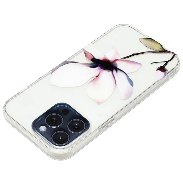 For iPhone 16 Pro Case Pattern Printing Anti-Scratch Slim TPU Phone Cover