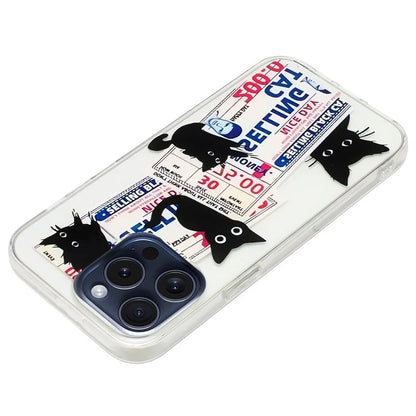 For iPhone 16 Pro Case Pattern Printing Anti-Scratch Slim TPU Phone Cover