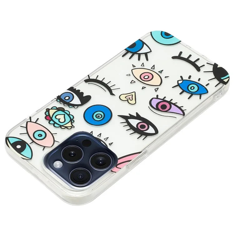 For iPhone 16 Pro Case Pattern Printing Anti-Scratch Slim TPU Phone Cover