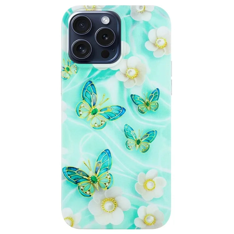 For iPhone 16 Pro Case Pattern Printing Anti-Scratch Slim TPU Phone Cover