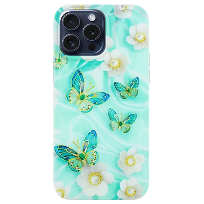 For iPhone 16 Pro Case Pattern Printing Anti-Scratch Slim TPU Phone Cover
