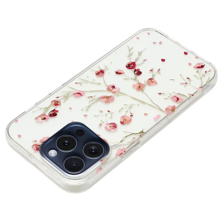 For iPhone 16 Pro Case Pattern Printing Anti-Scratch Slim TPU Phone Cover