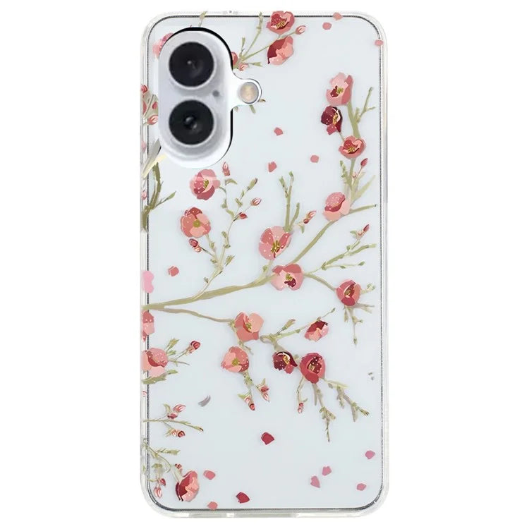 For iPhone 16 Case Pattern Printing Flexible TPU Mobile Phone Cover
