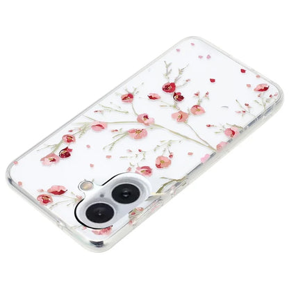For iPhone 16 Case Pattern Printing Flexible TPU Mobile Phone Cover